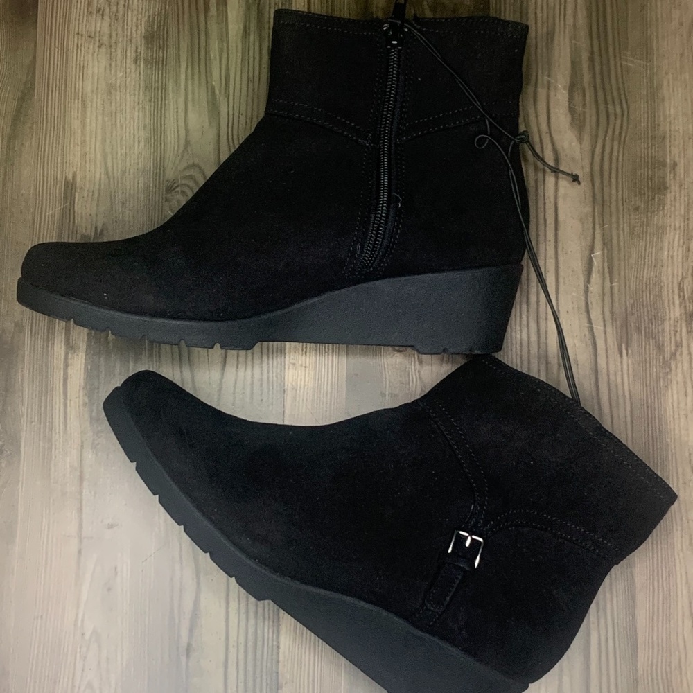 St. John's Bay Dark Ankle Booties